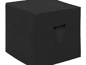 Ailelan Winter Air Conditioner Covers for Outside Units - 34 x 34 x 30 inches Water Resistant AC Unit Covers Outdoor - American Standard Furniture Universal Cover (Square) - Black