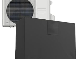 GUEQUITLEX Mini Split Air Conditioner Covers for Outside Compressor 35.8 x 14.1 x 27.1 inches AC Condenser Cover with Vent Hole Waterproof Mini Split Covers for Outside Units
