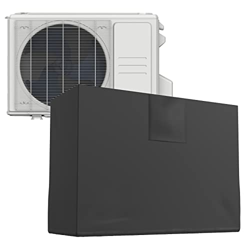 GUEQUITLEX Mini Split Air Conditioner Covers for Outside Compressor 35.8 x 14.1 x 27.1 inches AC Condenser Cover with Vent Hole Waterproof Mini Split Covers for Outside Units GUEQUITLEX Mini Split Air Conditioner Covers for Outside Compressor 35.8 x 14.1 x 27.1 inches AC Condenser Cover with Vent Hole Waterproof Mini Split Covers for Outside Units