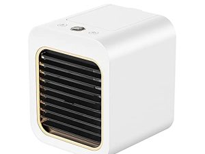 QYZL Portable Air Conditioner Fan Air Cooler Water Cooling Fan Portable Desktop Mini Cold Air Air Conditioning Fan Humidifier Spray Fan