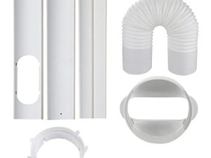 QZEP Air Conditioner Parts & Accessories Portable Air Conditioner Window Adapter Kit Exhaust Hose Connector Window Seal Mobile Air Conditioning Accessories Home Improvement (Color : 5AC205374-2)