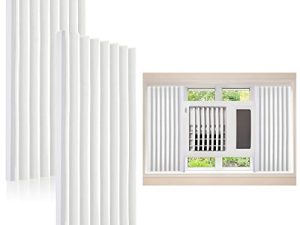 Hortsun Window Foam Insulation Panels Season Protection Panel Seal Kit with U Shape Frame and Clear Double Sided Adhesive
