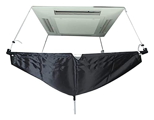 Cleaning Cover Air Conditioner Cleaning Cover Full Washing Covers Ceiling Wall Mounted Conditioning Reusable Dust Waterproof Nylon (Color : Black Cleaning Cover Air Conditioner Cleaning Cover Full Washing Covers Ceiling Wall Mounted Conditioning Reusable Dust Waterproof Nylon (Color : Black
