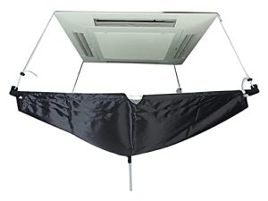 Cleaning Cover Air Conditioner Cleaning Cover Air Conditioner Cleaning Covers Reusable Central Air Conditioner Washing Cover Ceiling Air Conditioning Washing Cover (Color : Black