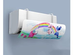 Utopone Air-Conditioning Deflector with Decorative Painting Angle-Adjustable Air-Conditioning Windshield Dense Hole Structure No Need to Punch No Condensation with Filter Suitable for Hanging
