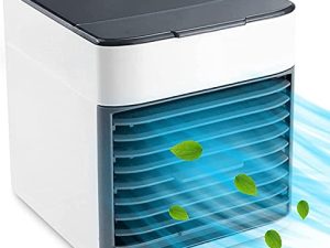 Wiracil Portable Mini Air Conditioner Evaporative Air Cooler Humidifier - 3 Power Levels Portable Air Conditioning Unit - Environmental Protection Air Cooler Tower - for Family Travel Office