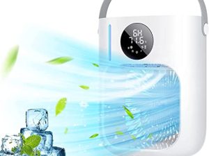 Portable Air Cooler Fan - HiAir Desktop Air Cooling Fan Evaporative Air Cooler