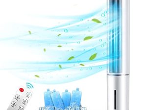 Evaporative Air Cooler - 43-In Cooling Fan w/4 Ice Packs