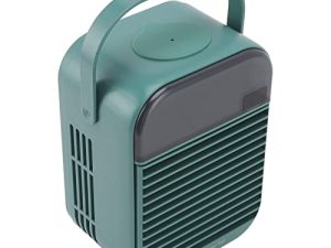 GLOGLOW USB Evaporative Cooler Small Size Efficient Atomization Air Conditioning Cooling Fan for Office Green