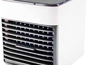 Lincheer Portable Humidifier Small Air-Conditioning Fan Air Cooler Dormitory Office Desk Mobile Multifunction Cooling Fan (Color : A