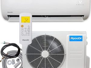 ApooDr 9000 BTU Mini Split Air Conditioner Ductless Inverter System 16.5 SEER with Heat Pump 220V